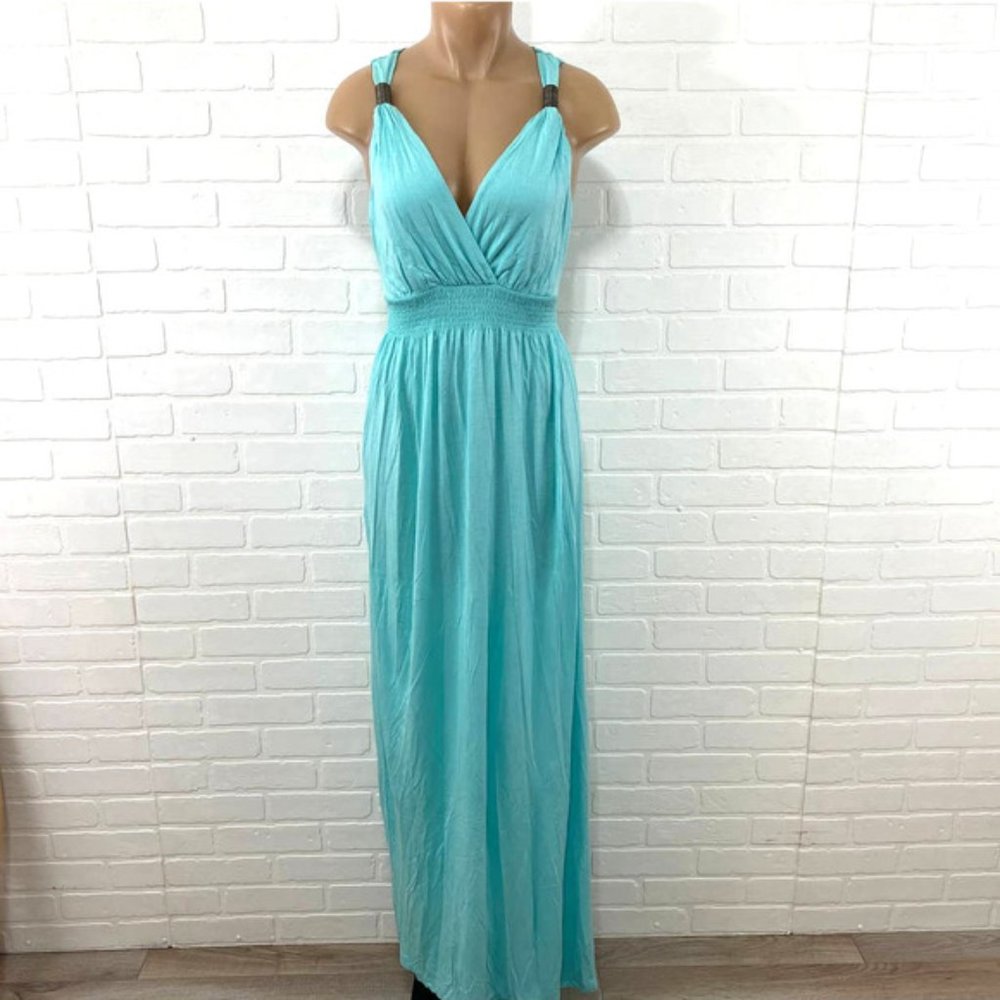 Venus turquoise maxi dress